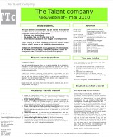 Project 3: Communicatietaken